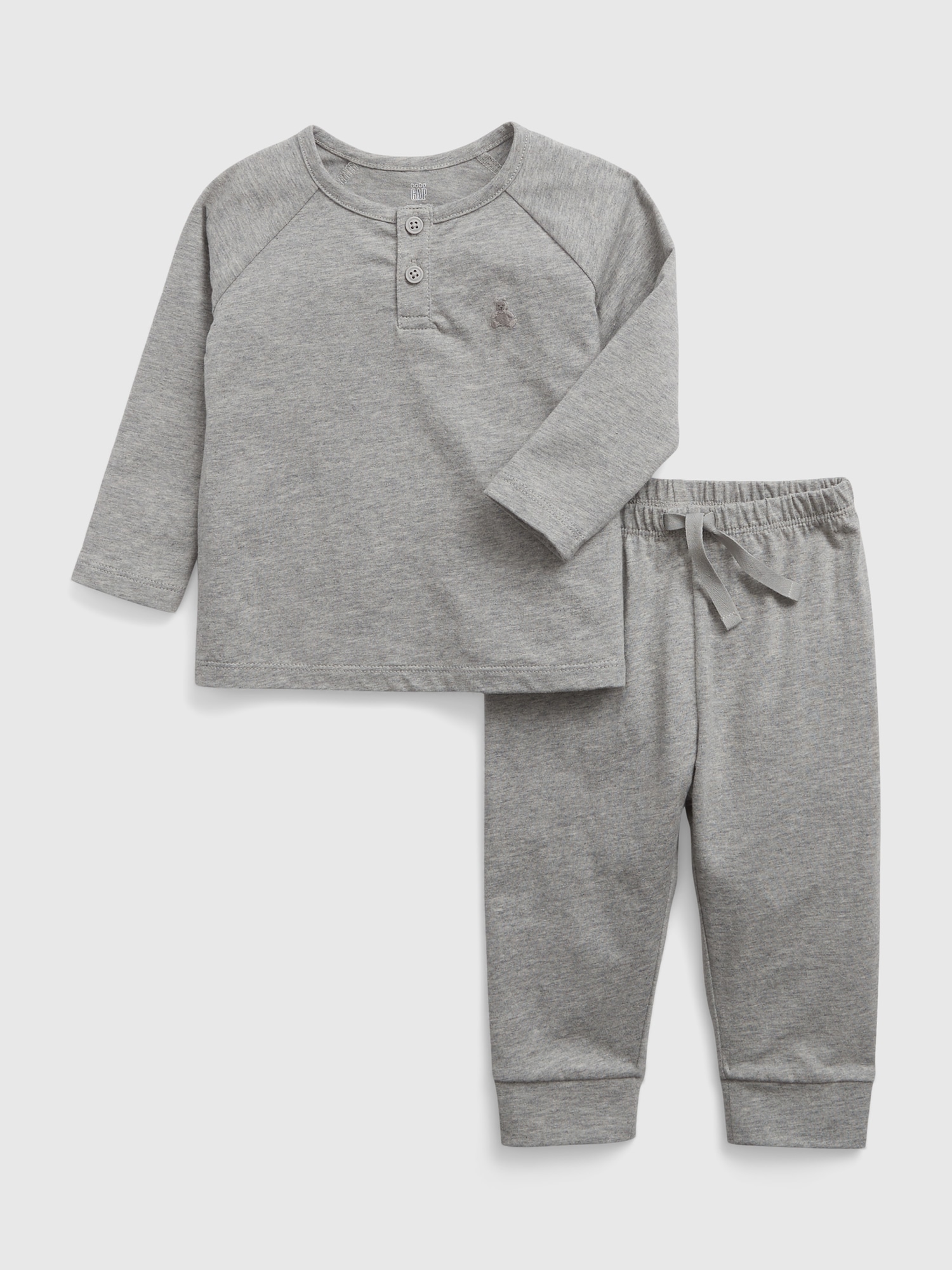 Baby 100% Organic Cotton Henley Two-Piece Outfit Set | Gap