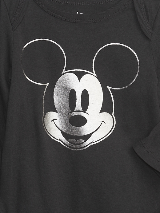 Image number 3 showing, babyGap &#124 Disney Organic Cotton Mix and Match Mickey Mouse Bodysuit
