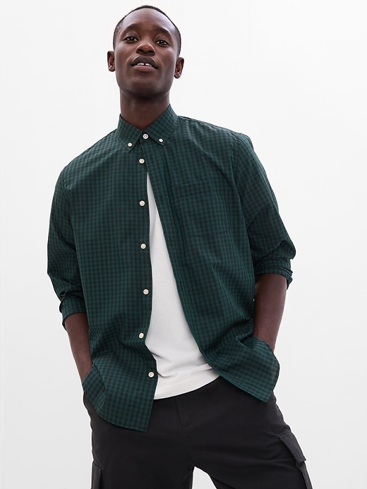 Image number 1 showing, All-Day Poplin Shirt in Standard Fit