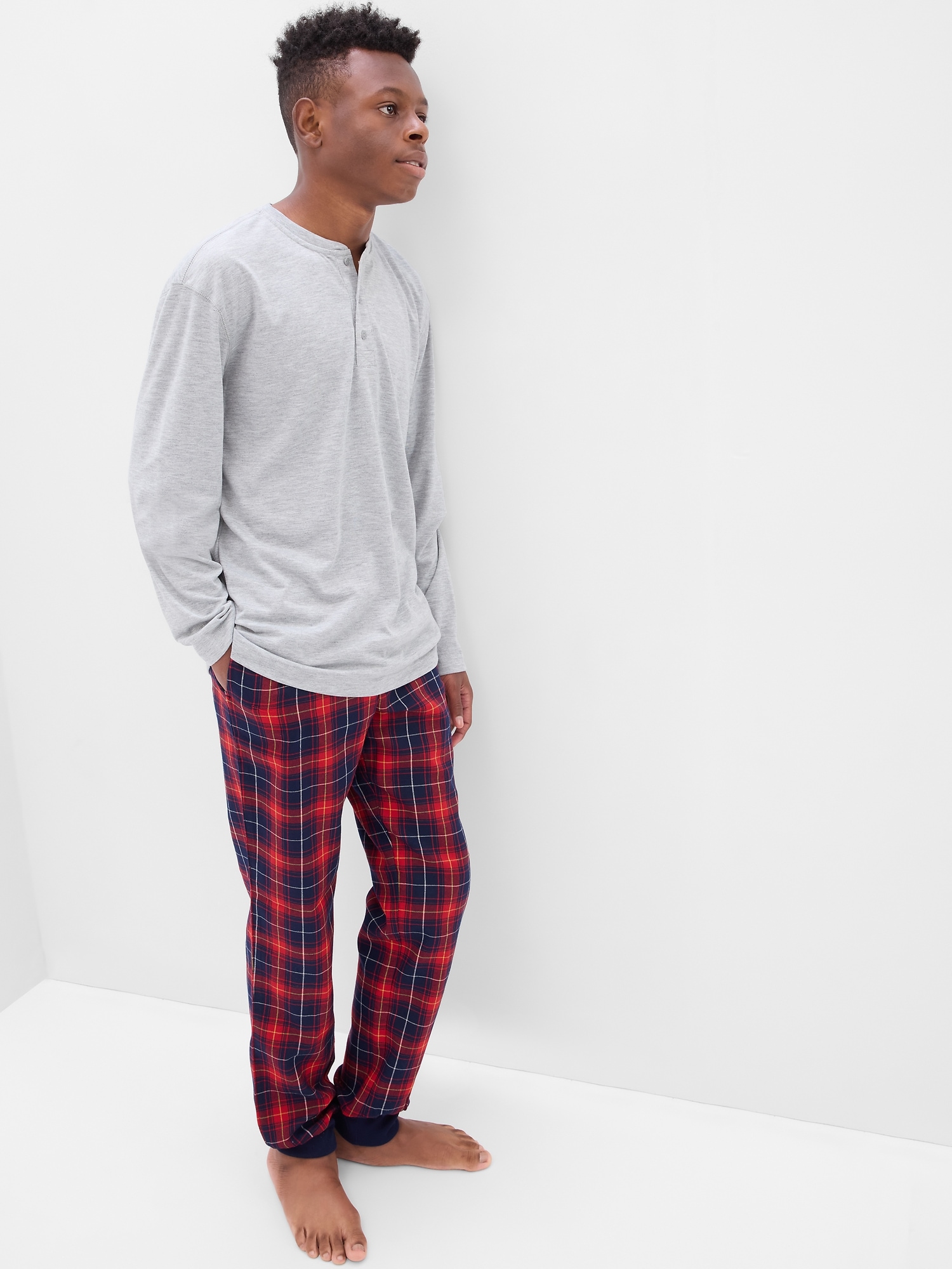 gap flannel pj pants