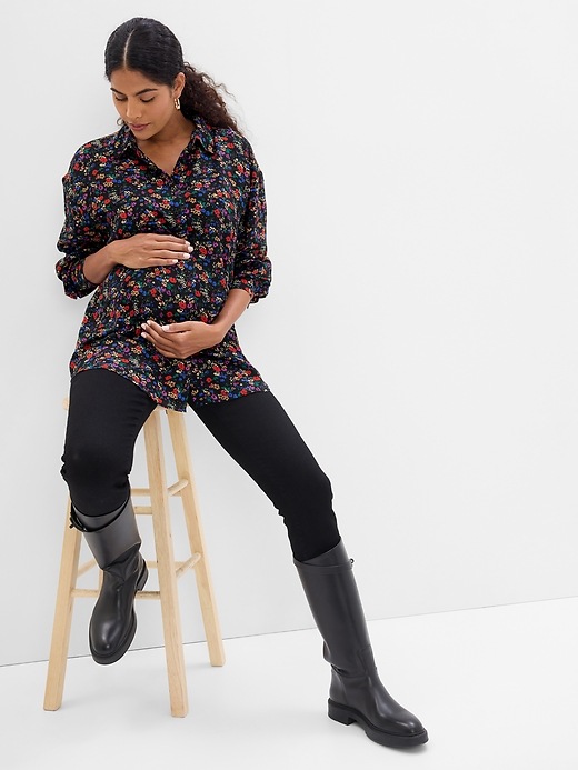 Image number 5 showing, Maternity Button-Down Shirt