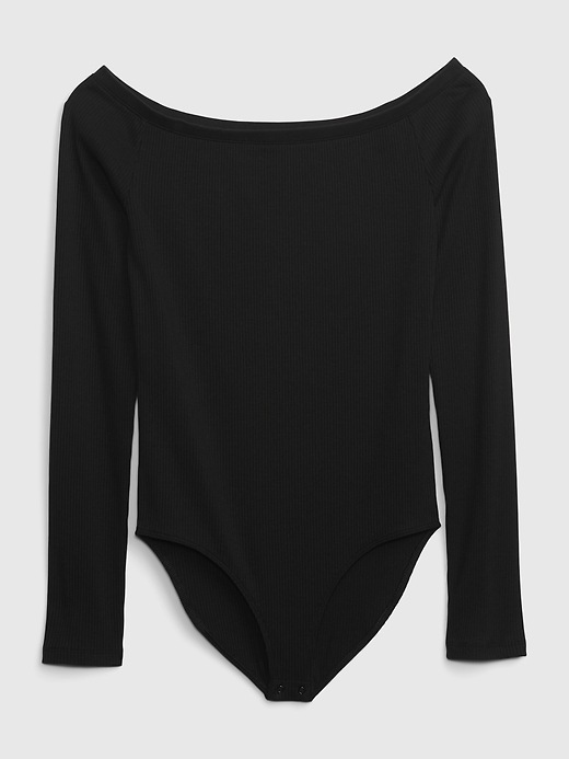 Image number 6 showing, Off-Shoulder Rib Bodysuit