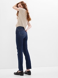 Mid Rise Classic Straight Jeans