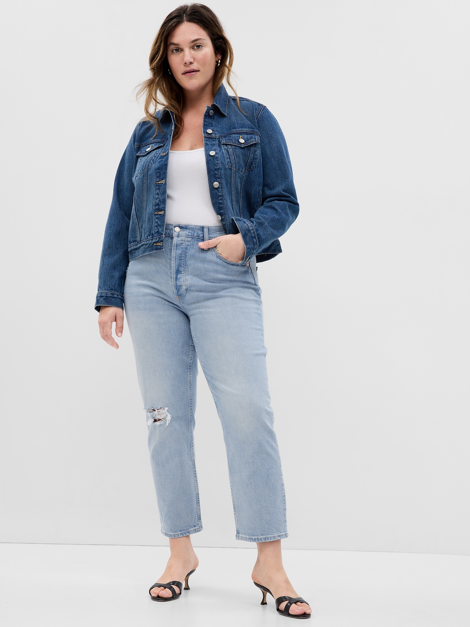 Gap Women's High Rise Cheeky Straight Jeans