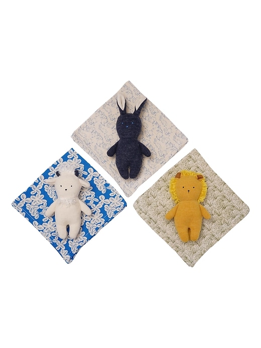 Image number 4 showing, Bunny Rattle and Burp Cloth