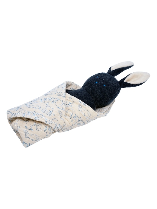 Image number 2 showing, Bunny Rattle and Burp Cloth