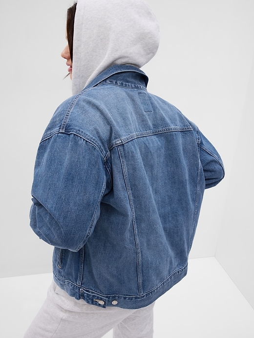 Oversized Icon Denim Jacket | Gap