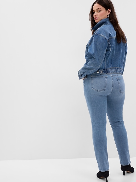 Image number 5 showing, Mid Rise Classic Straight Jeans