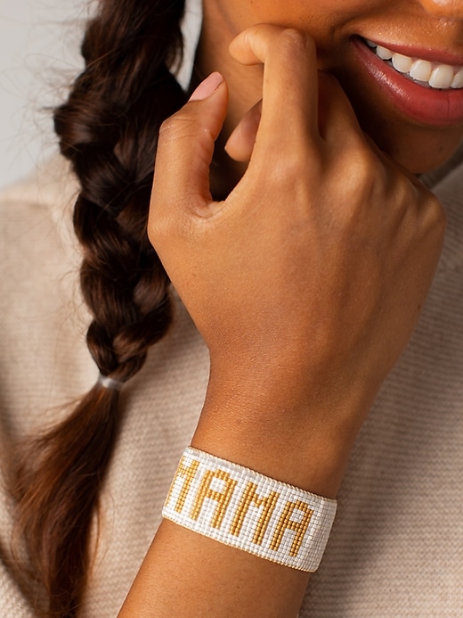 Image number 3 showing, HART White and Gold MAMA Bracelet