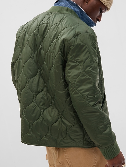 Image number 2 showing, Recycled Oversized Lightweight Liner Jacket