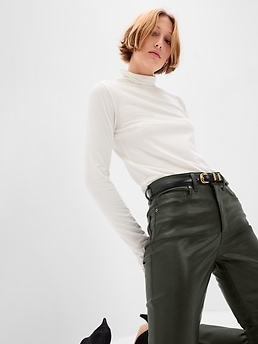 GAP Tan Leather Pants – The Wanderly