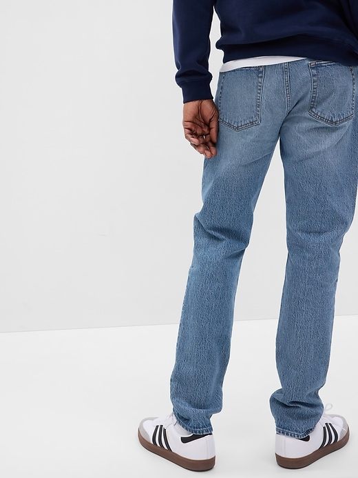 Mens Gap Slim Straight Stretch GapFlex Washwell Jeans in Resin Rinse 34 X 33