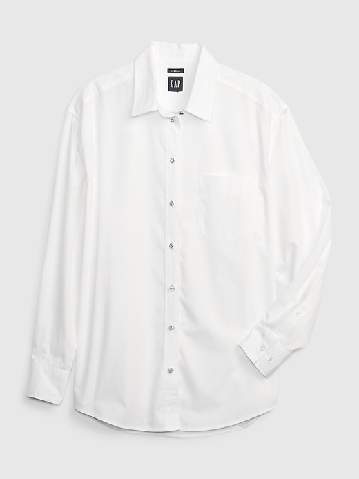 Image number 6 showing, Rhinestone Button Big Shirt