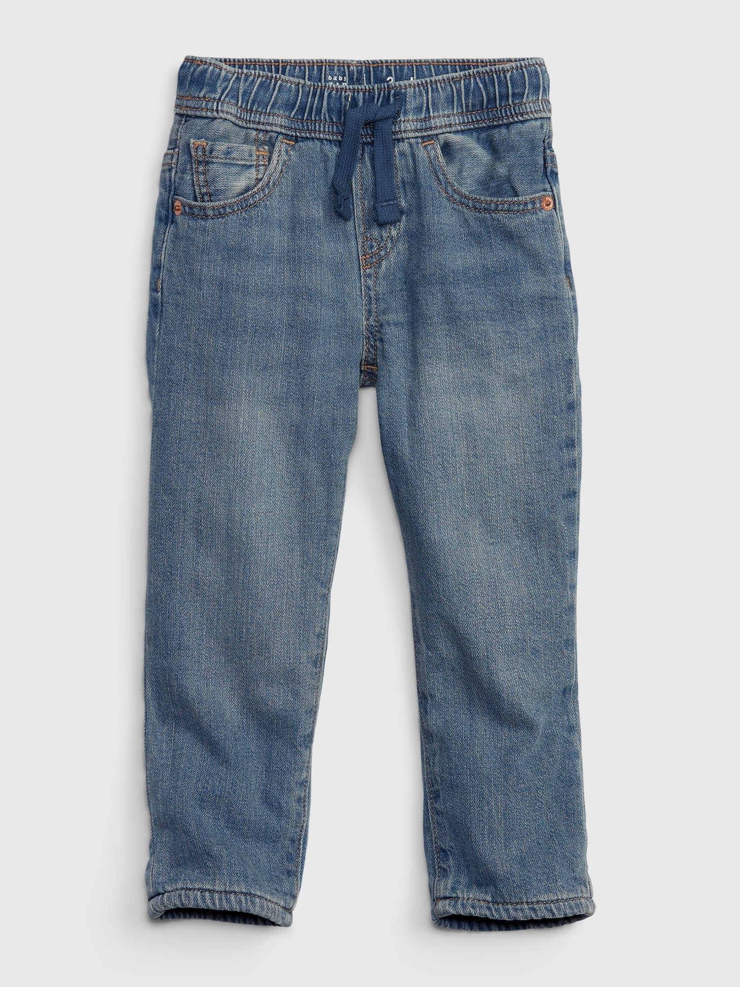 Toddler Fleece-Lined Slim Jeans with Washwell | Gap