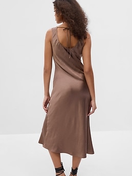 Satin Midi Tank Dress | Gap