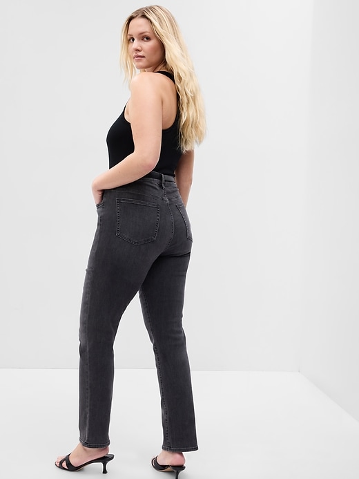 Image number 5 showing, High Rise Classic Straight Jeans