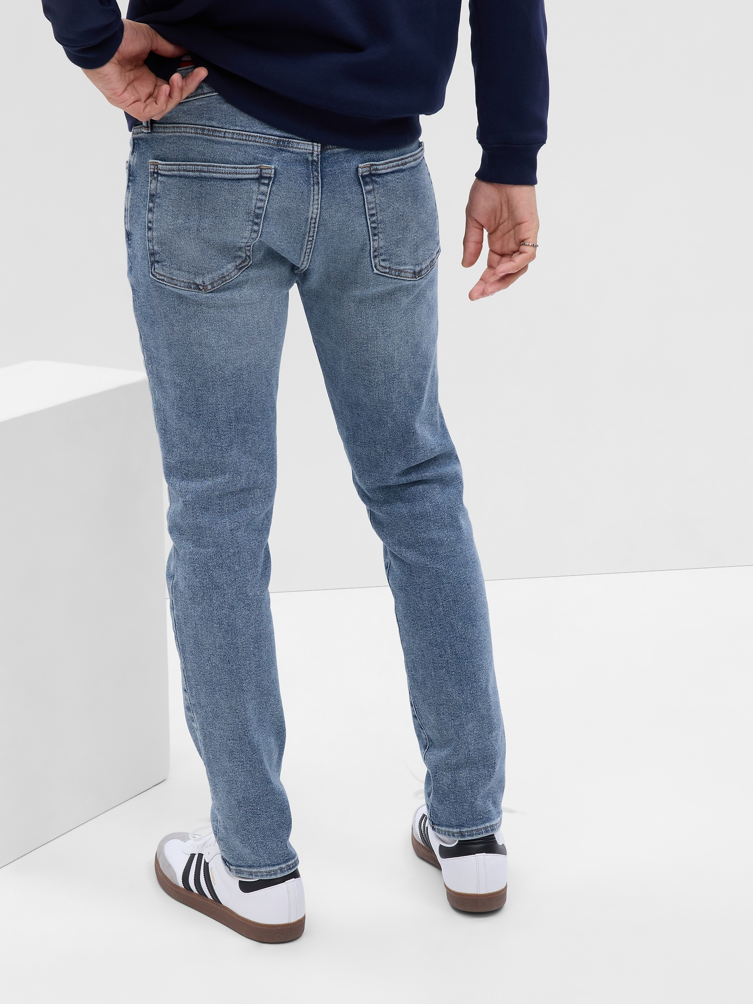 Gap Mens Everyday Slim Jeans GapFlex Stretch Denim Resin Rinse