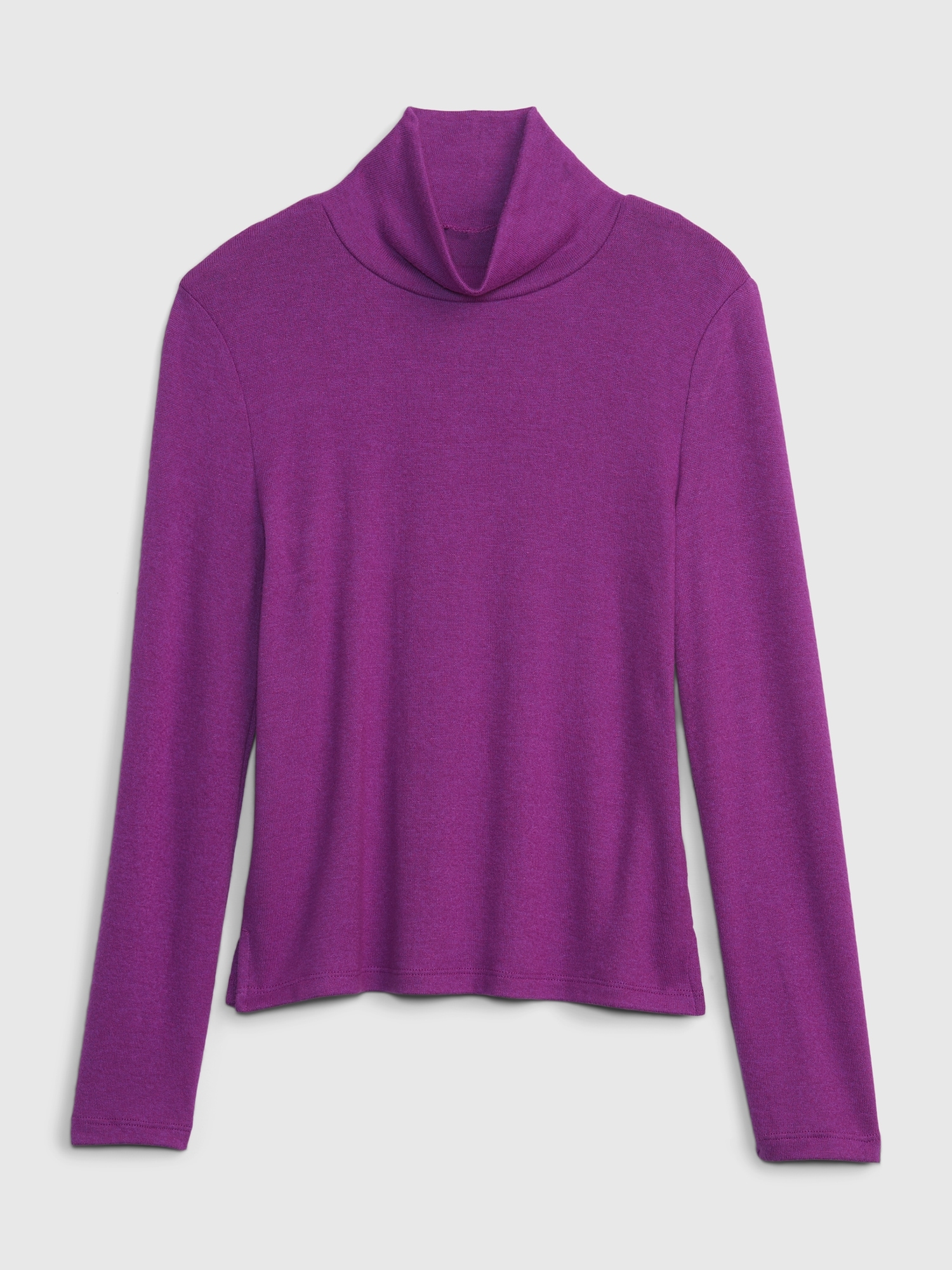 Gap Kids Softspun Mockneck Top purple. 1