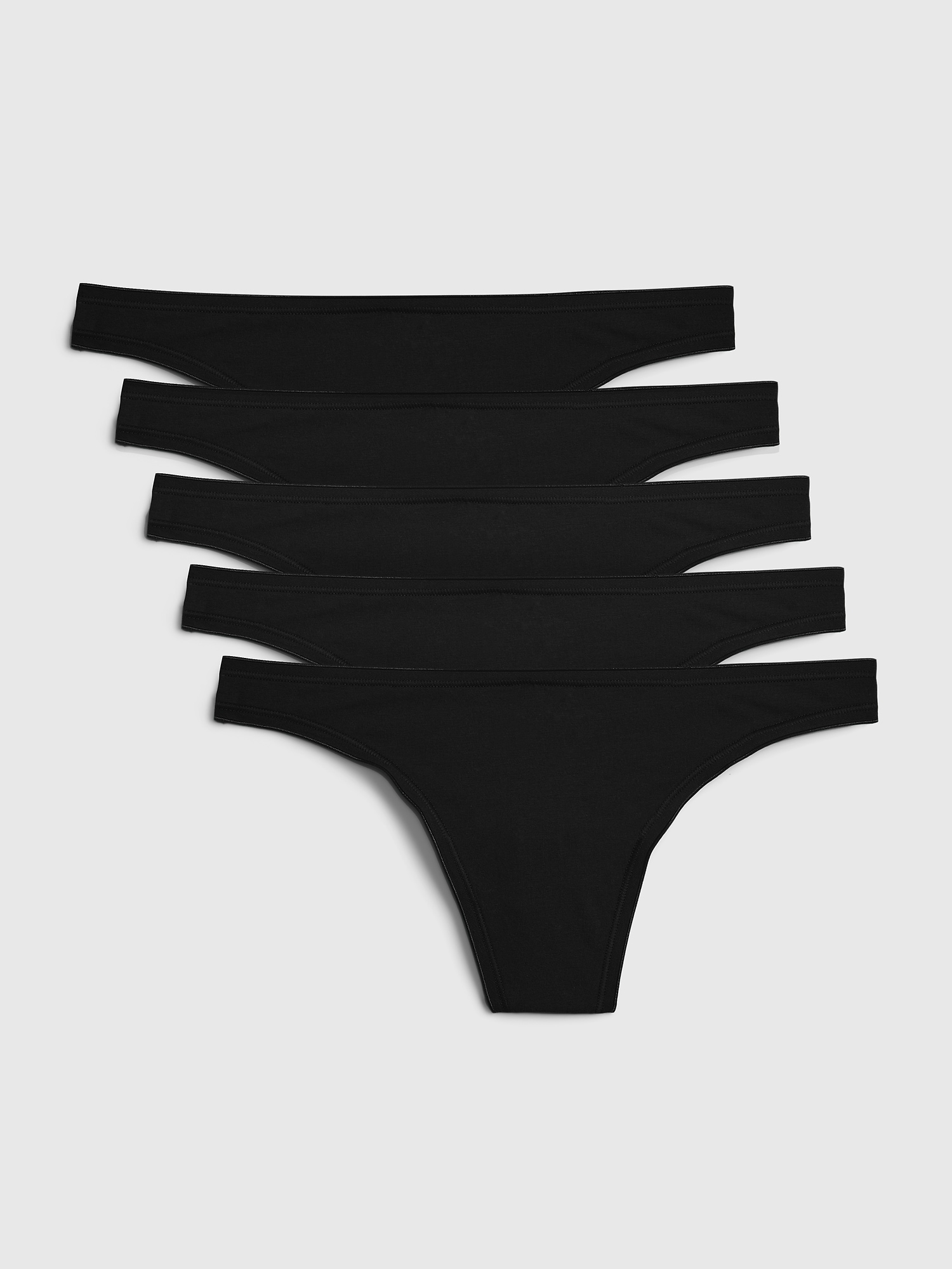 Stretch Cotton Thong (5-Pack)