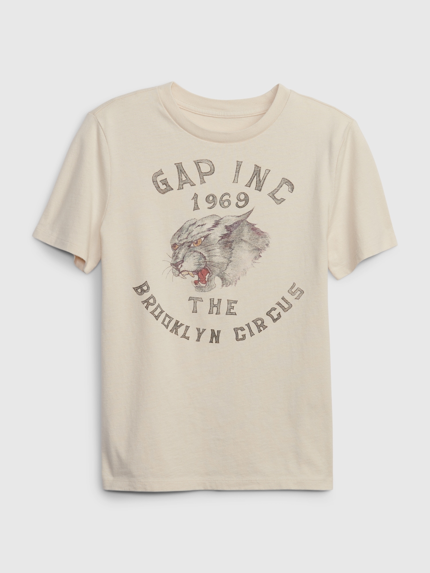 Gap &#215 The Brooklyn Circus Kids Graphic T-Shirt beige. 1