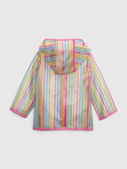 Image number 2 showing, Toddler Striped Translucent Rain Jacket