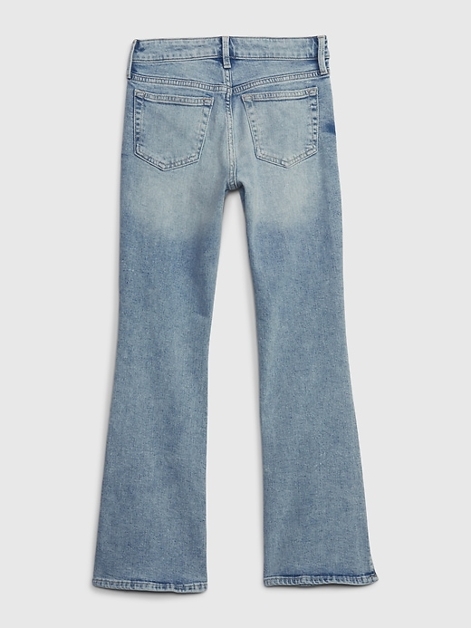 Image number 2 showing, Kids High Rise Flare Jeans with Washwell