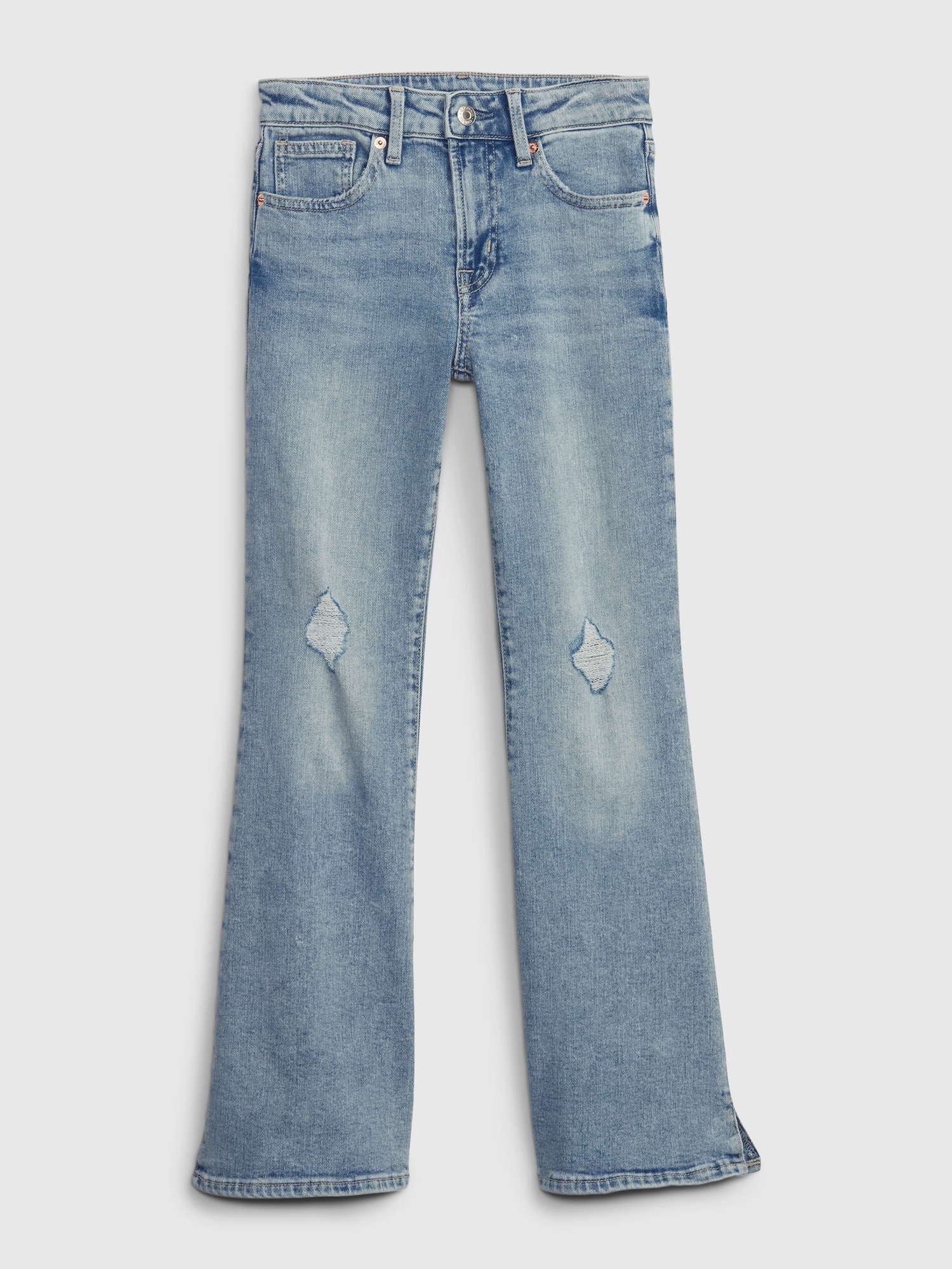 Kids High Rise Flare Jeans with Washwell | Gap