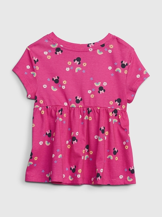 Image number 2 showing, babyGap &#124 Disney 100% Organic Cotton Mix and Match  Minnie Mouse Peplum Top