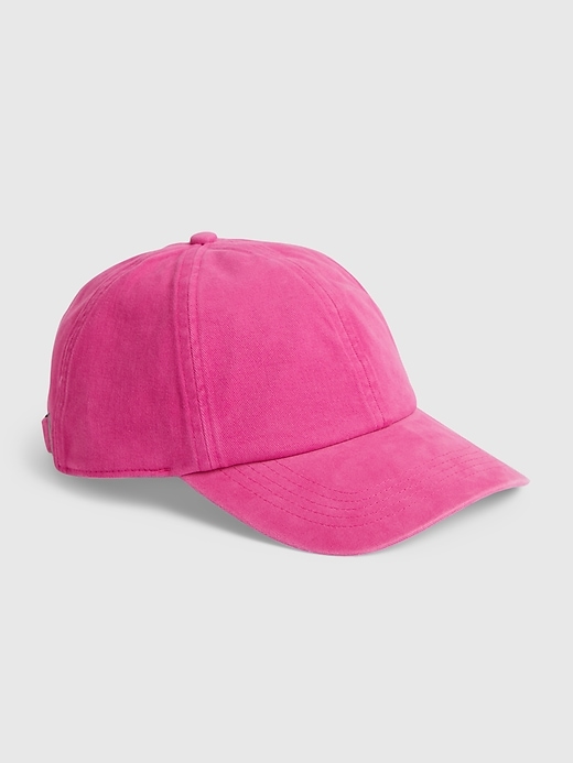 Plain Low Profile Cotton Baseball Cap- Hot Pink