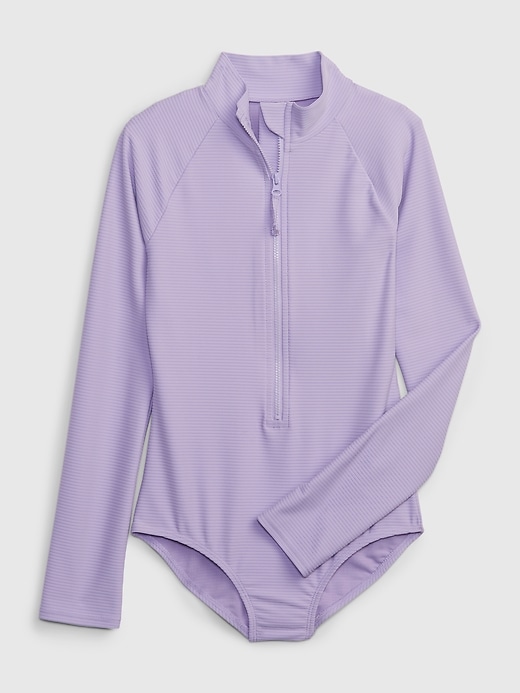 Image number 1 showing, Kids Rash Guard Swim One-Piece