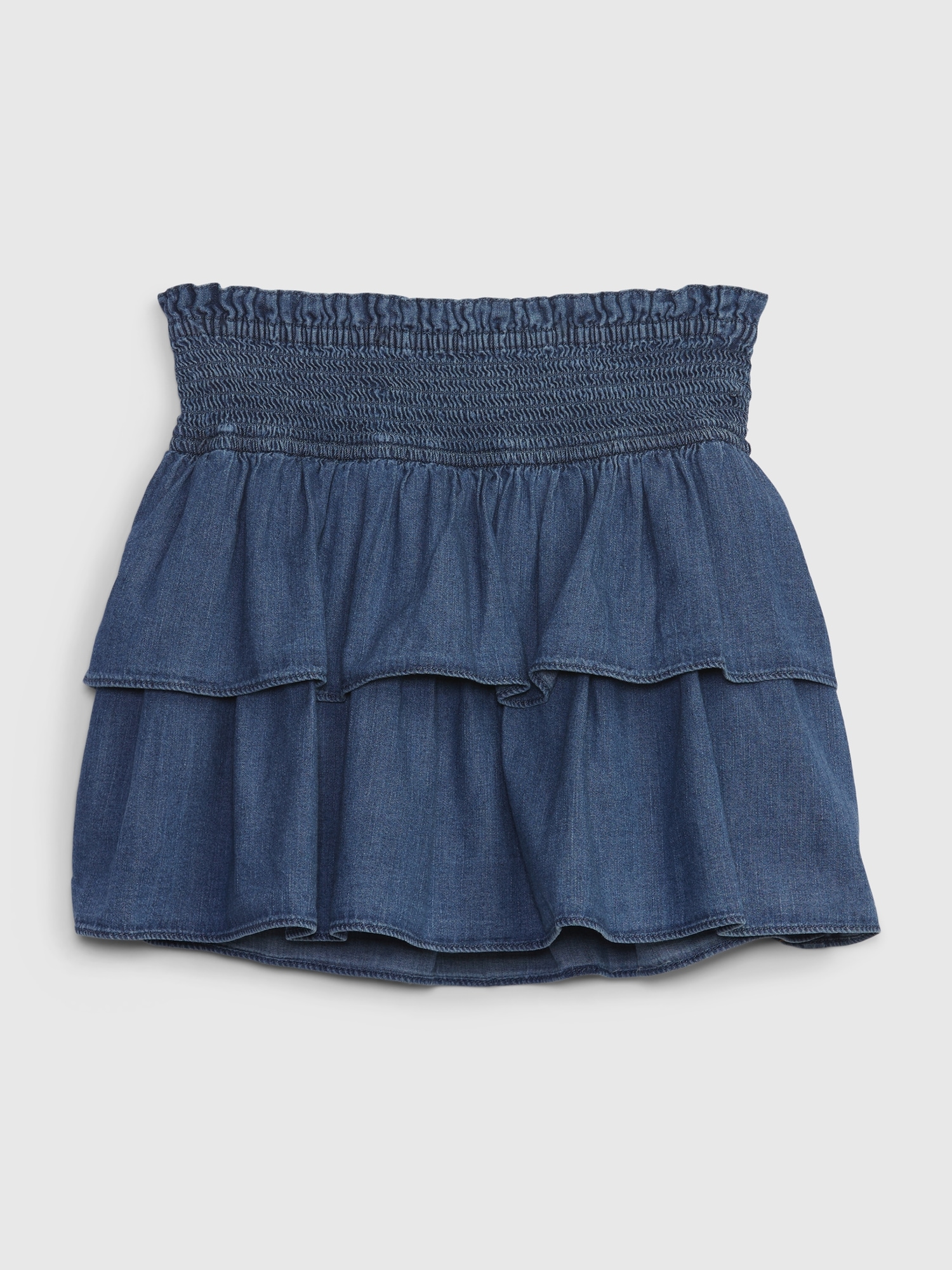 Kids Smocked Denim Skort with Washwell | Gap