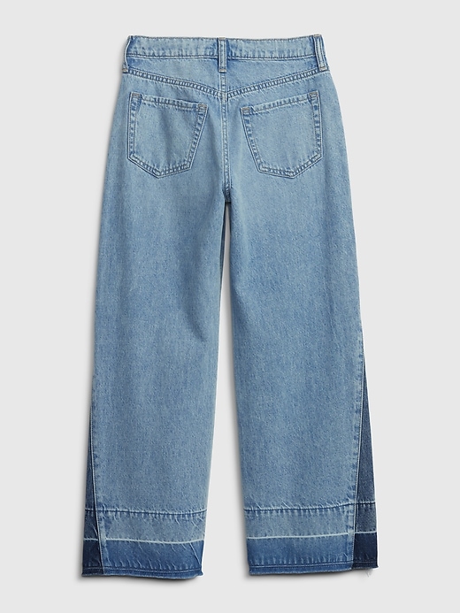 Image number 2 showing, Kids Low Stride Patchwork Jeans with Washwell