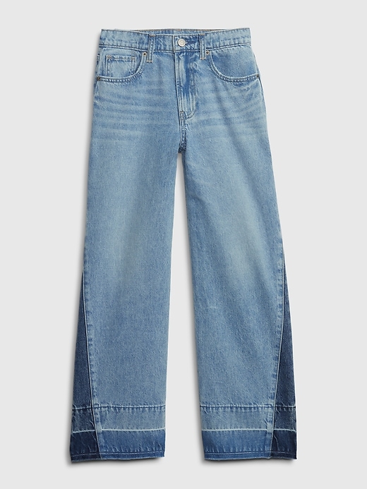 Image number 1 showing, Kids Low Stride Patchwork Jeans with Washwell