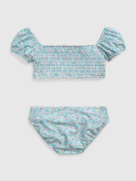 Image number 2 showing, Kids Recycled Puff Sleeve Swim Two-Piece