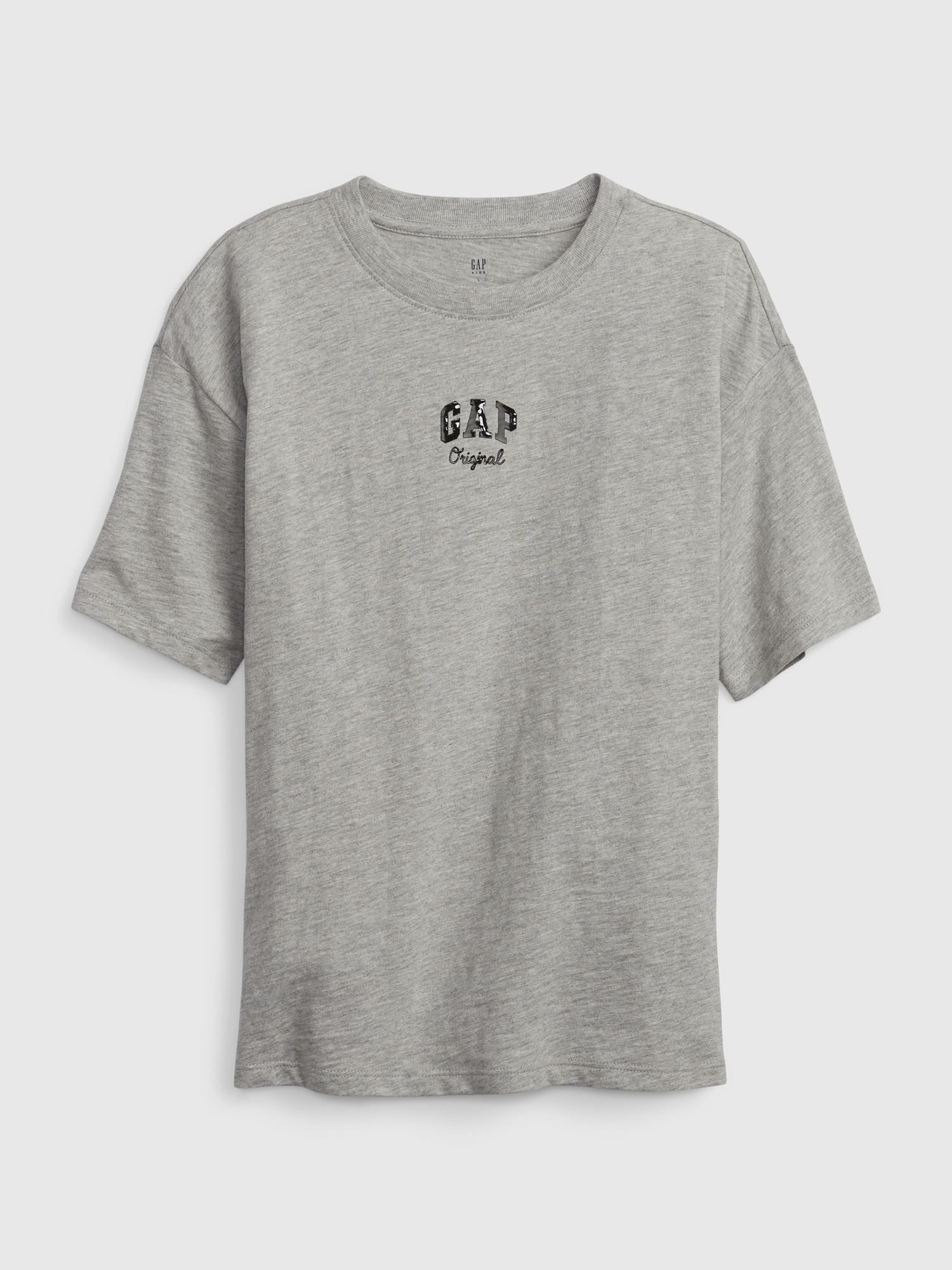 Gap Kids Gap Logo Graphic T-Shirt gray. 1