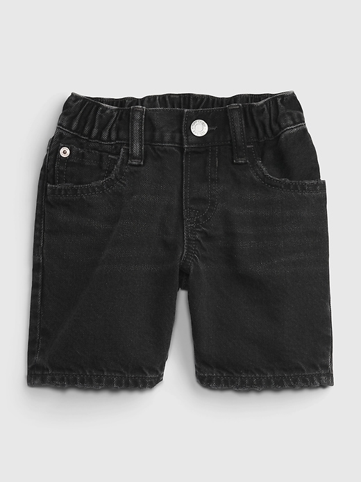 Image number 1 showing, Toddler '90s Loose Denim Shorts with Washwell