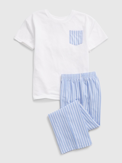 Image number 1 showing, Kids 100% Recycled Stripe PJ Set