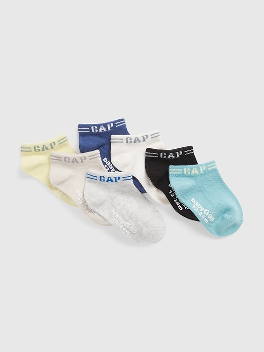View large product image 1 of 1. Toddler Gap Logo No-Show Socks (7-Pack)