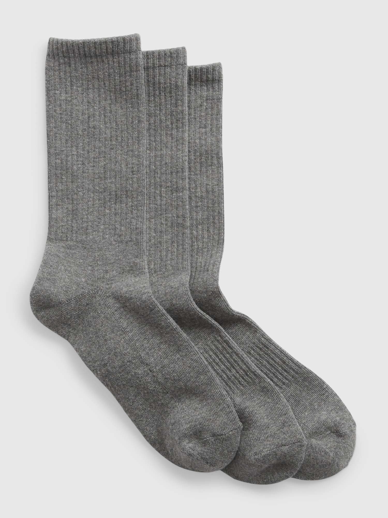 Gap Crew Socks (3-pack) In Grey