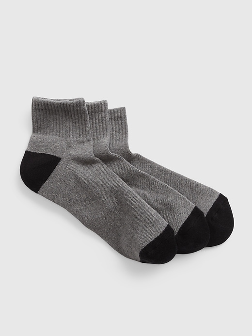 View large product image 1 of 2. Quarter Crew Socks (3-Pack)