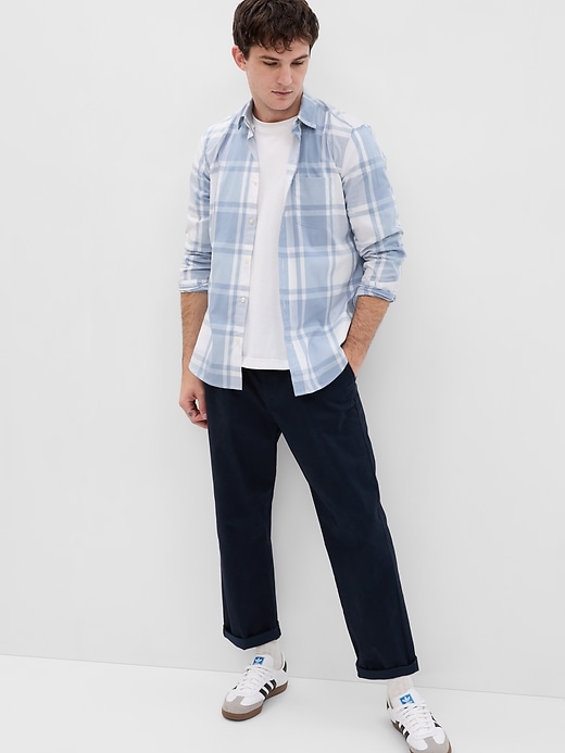 Image number 1 showing, All-Day Poplin Shirt in Standard Fit