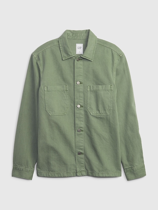 Image number 4 showing, Denim Utility Shirt Jacket with Washwell