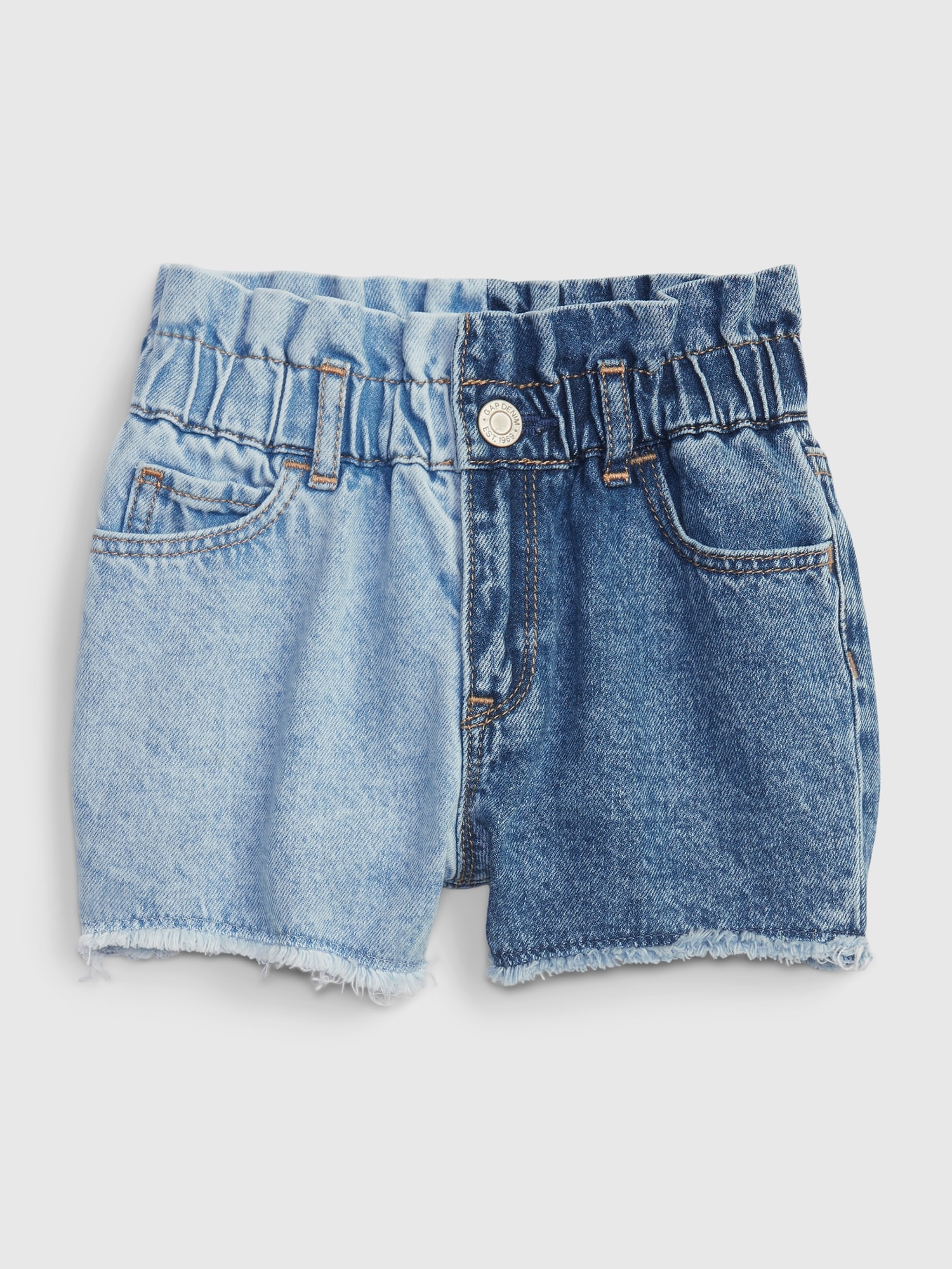 Baby Shorts Blue Cotton Denim