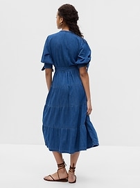 gap denim wrap dress