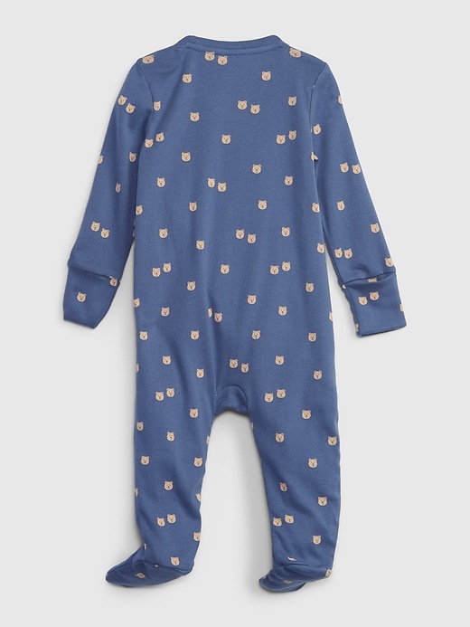 View large product image 2 of 3. Baby 100% Organic Cotton Rib One-Piece