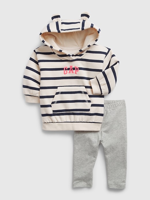 Image number 1 showing, Baby Oversized Hoodie Outfit Set