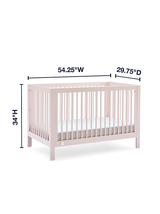 Image number 5 showing, babyGap Charlie Crib with Pink Hearts and Stripes Bedding Bundle