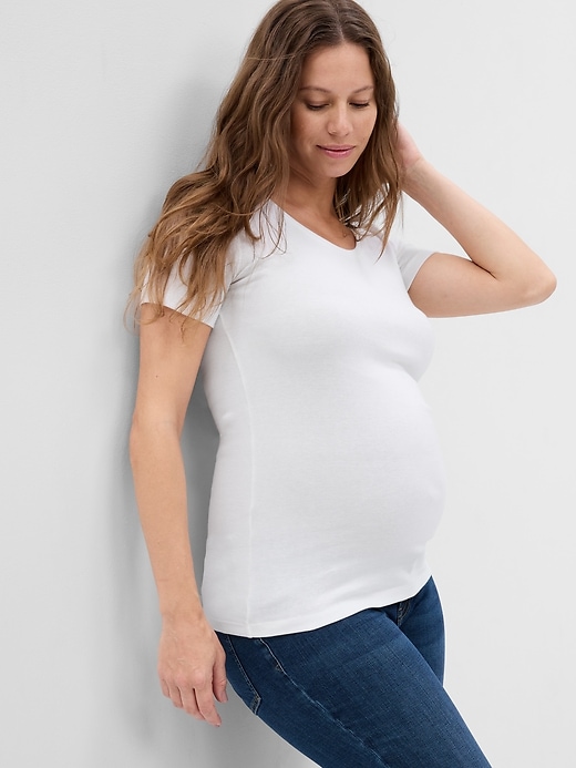 Image number 7 showing, Maternity Modern Crewneck T-Shirt