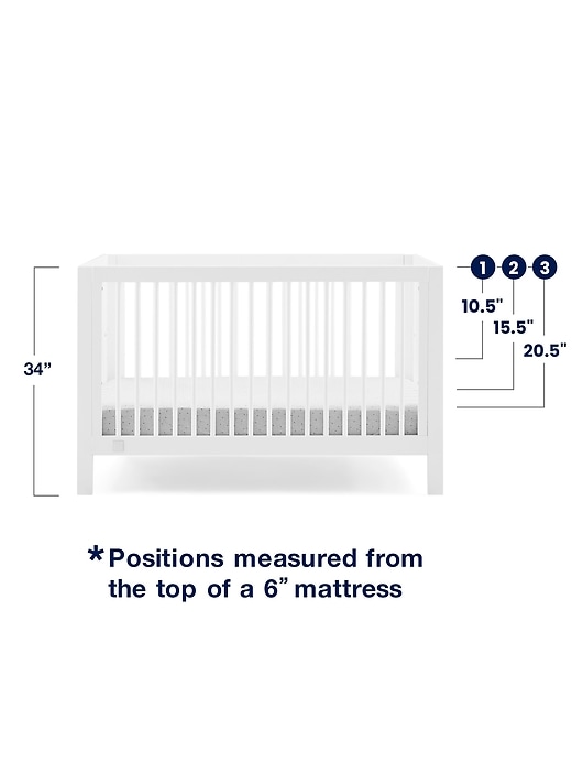 Image number 10 showing, babyGap Charlie Crib with Pink Hearts and Stripes Bedding Bundle