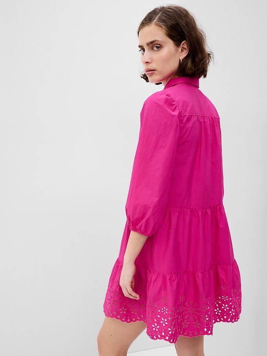 Image number 2 showing, Puff Sleeve Shirtdress